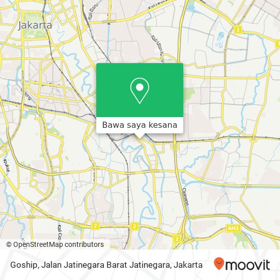 Peta Goship, Jalan Jatinegara Barat Jatinegara