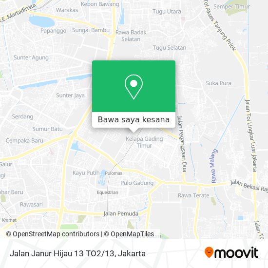 Peta Jalan Janur Hijau 13 TO2/13