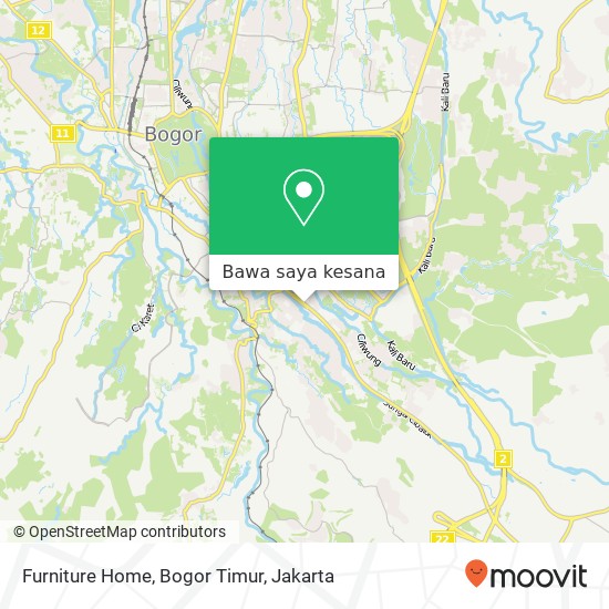 Peta Furniture Home, Bogor Timur