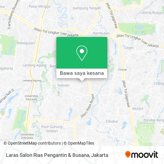 Peta Laras Salon Rias Pengantin & Busana