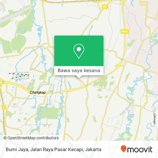 Peta Bumi Jaya, Jalan Raya Pasar Kecapi
