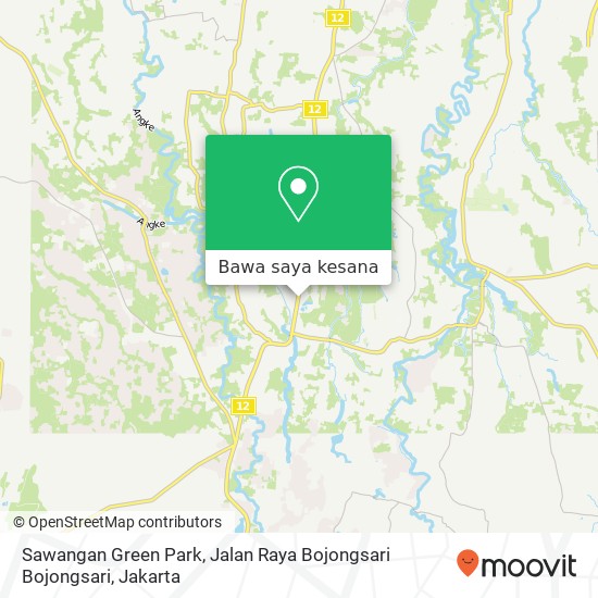 Peta Sawangan Green Park, Jalan Raya Bojongsari Bojongsari