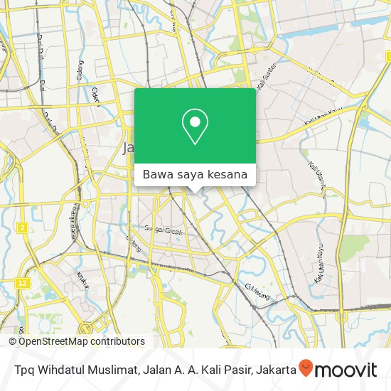 Peta Tpq Wihdatul Muslimat, Jalan A. A. Kali Pasir