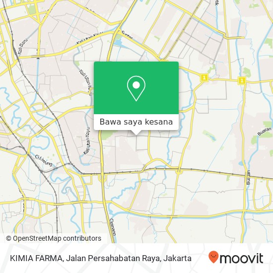 Peta KIMIA FARMA, Jalan Persahabatan Raya