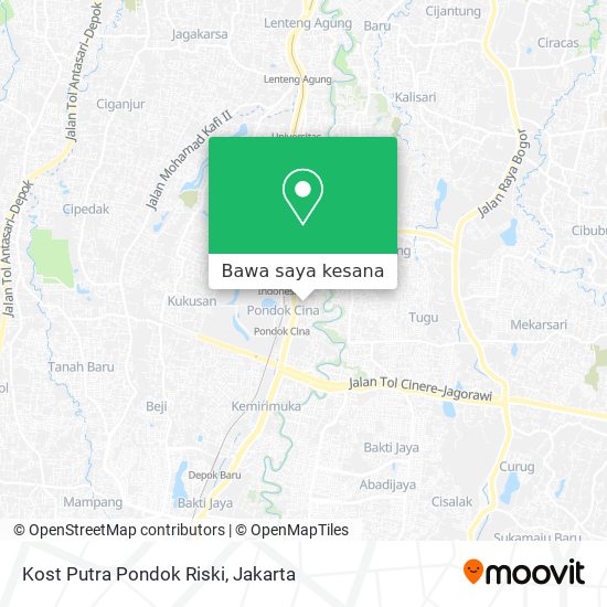 Peta Kost Putra Pondok Riski