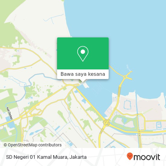 Peta SD Negeri 01 Kamal Muara, Jalan Kamal Pantai