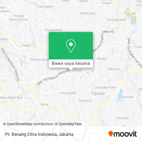 Peta Pt. Benang Citra Indonesia