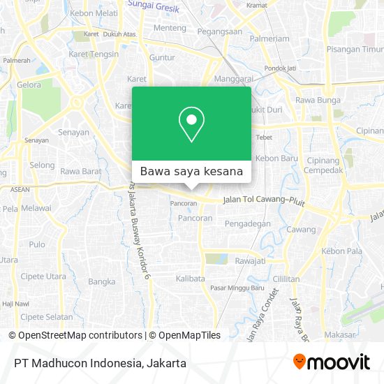 Peta PT Madhucon Indonesia