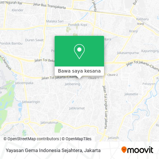 Peta Yayasan Gema Indonesia Sejahtera