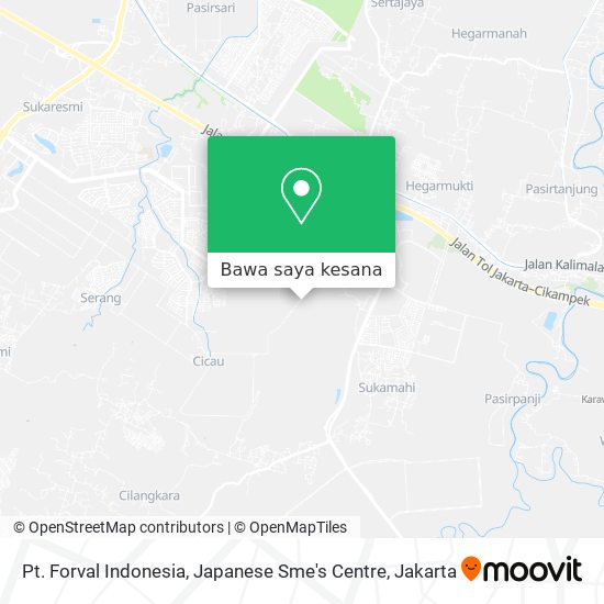 Peta Pt. Forval Indonesia, Japanese Sme's Centre