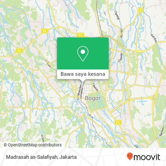 Peta Madrasah as-Salafiyah, Bogor Tengah