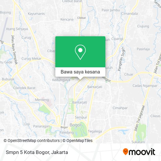 Peta Smpn 5 Kota Bogor