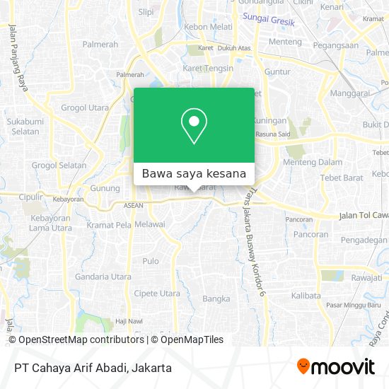 Peta PT Cahaya Arif Abadi