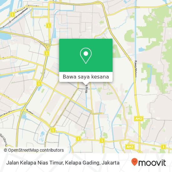 Peta Jalan Kelapa Nias Timur, Kelapa Gading