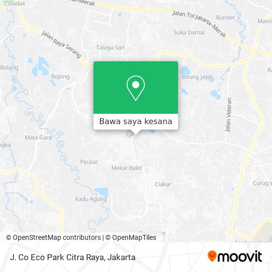 Peta J. Co Eco Park Citra Raya