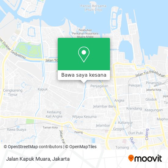 Peta Jalan Kapuk Muara