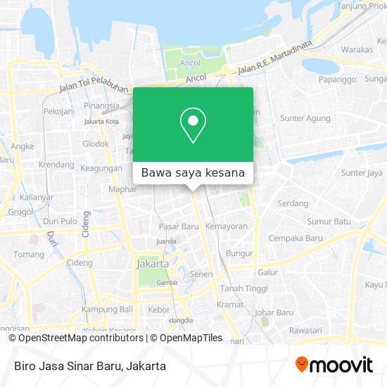 Peta Biro Jasa Sinar Baru