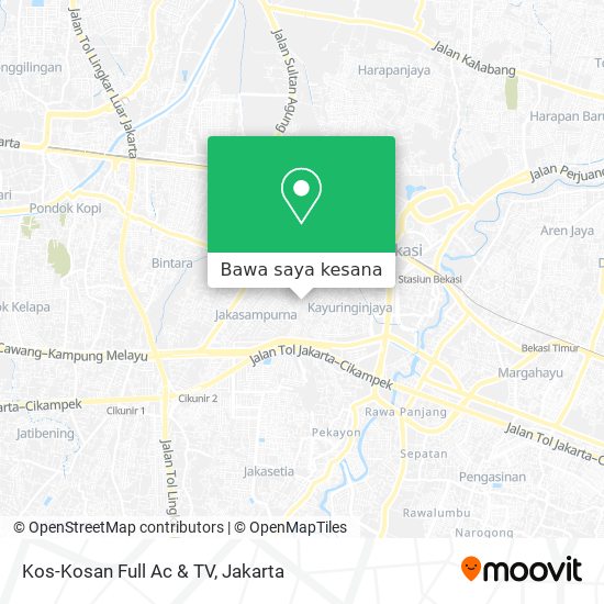 Peta Kos-Kosan Full Ac & TV