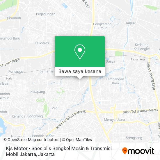 Peta Kjs Motor - Spesialis Bengkel Mesin & Transmisi Mobil Jakarta