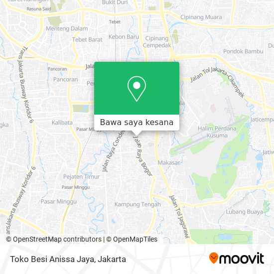 Peta Toko Besi Anissa Jaya