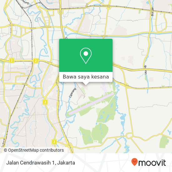 Peta Jalan Cendrawasih 1, Makasar
