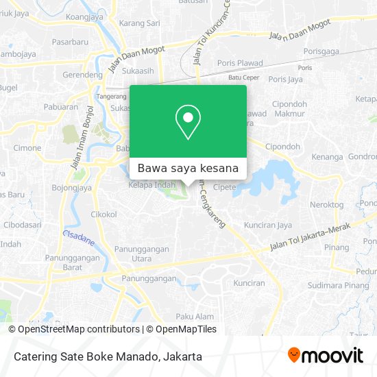 Peta Catering Sate Boke Manado