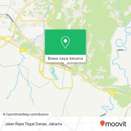 Peta Jalan Raya Tegal Danas, Cikarang Pusat