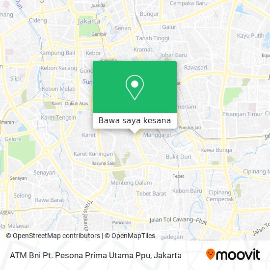 Peta ATM Bni Pt. Pesona Prima Utama Ppu