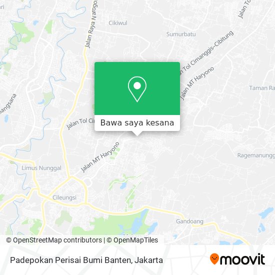 Peta Padepokan Perisai Bumi Banten