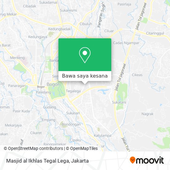 Peta Masjid al Ikhlas Tegal Lega