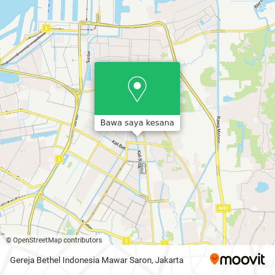 Peta Gereja Bethel Indonesia Mawar Saron