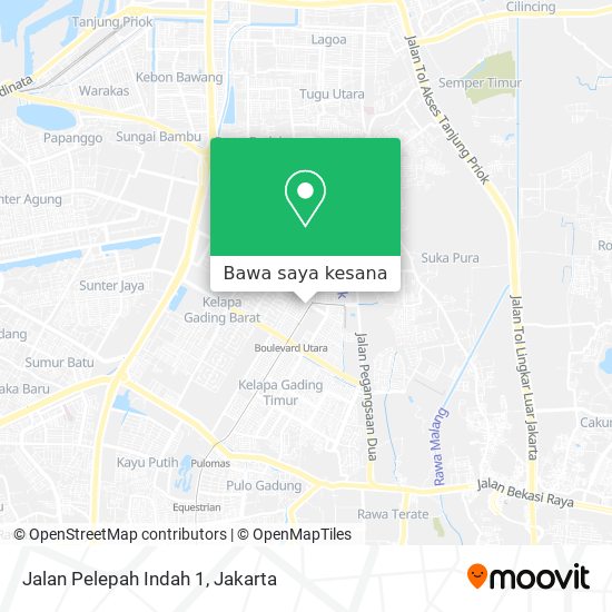 Peta Jalan Pelepah Indah 1