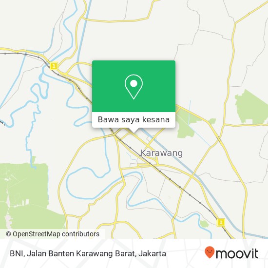 Peta BNI, Jalan Banten Karawang Barat