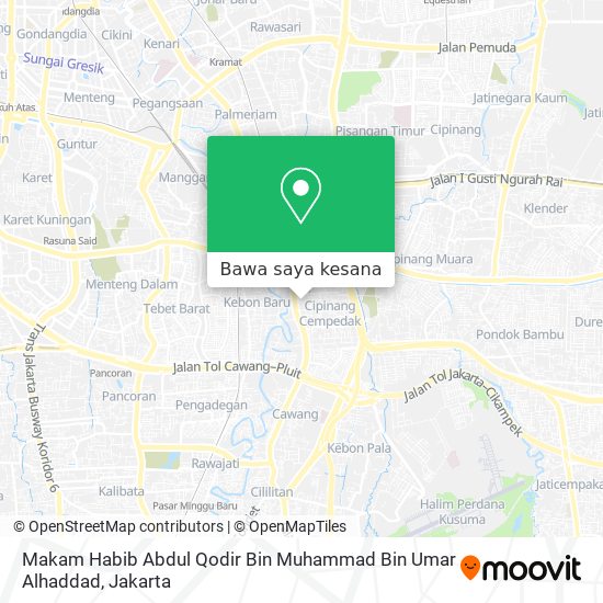 Peta Makam Habib Abdul Qodir Bin Muhammad Bin Umar Alhaddad