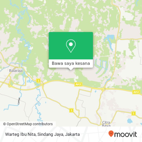 Peta Warteg Ibu Nita, Sindang Jaya