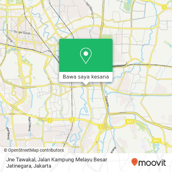 Peta Jne Tawakal, Jalan Kampung Melayu Besar Jatinegara
