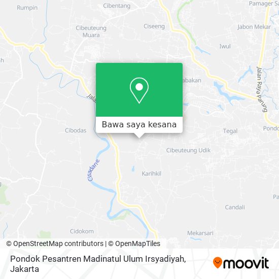 Peta Pondok Pesantren Madinatul Ulum Irsyadiyah