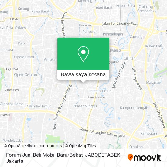 Peta Forum Jual Beli Mobil Baru / Bekas JABODETABEK
