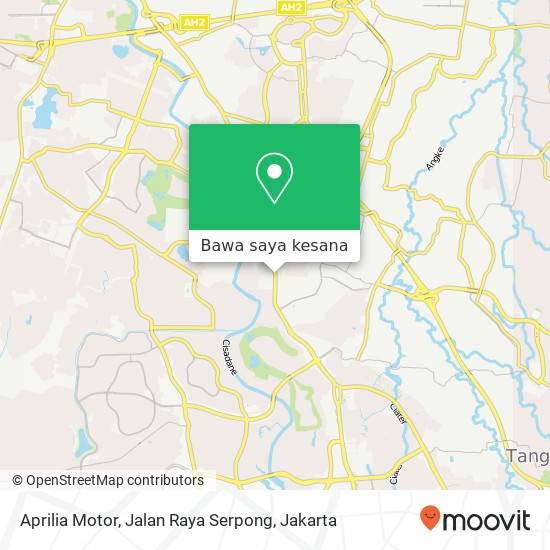 Peta Aprilia Motor, Jalan Raya Serpong