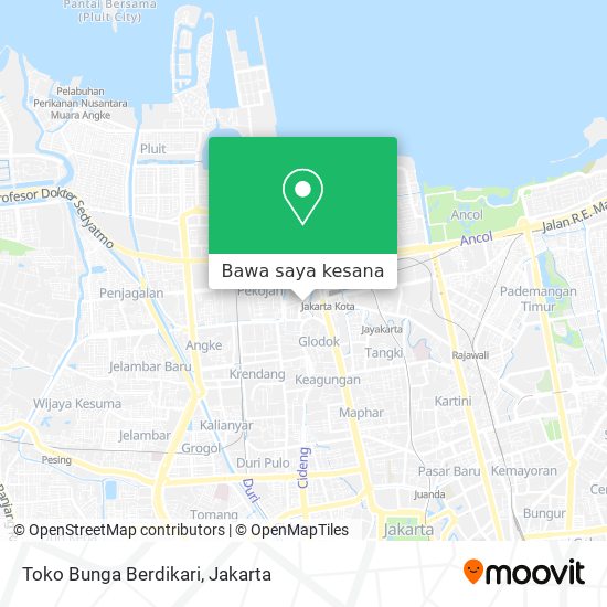 Peta Toko Bunga Berdikari