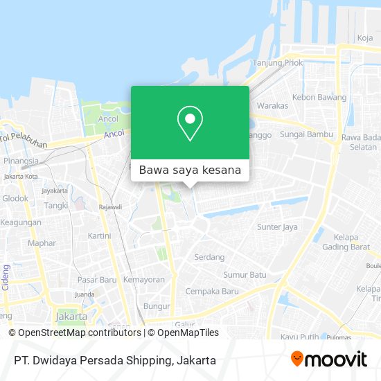 Peta PT. Dwidaya Persada Shipping