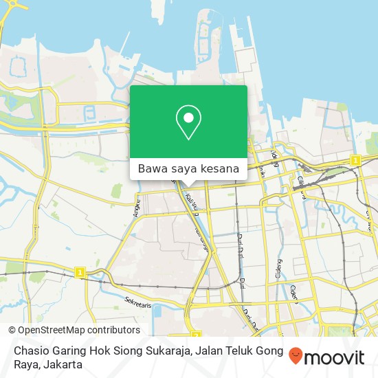 Peta Chasio Garing Hok Siong Sukaraja, Jalan Teluk Gong Raya
