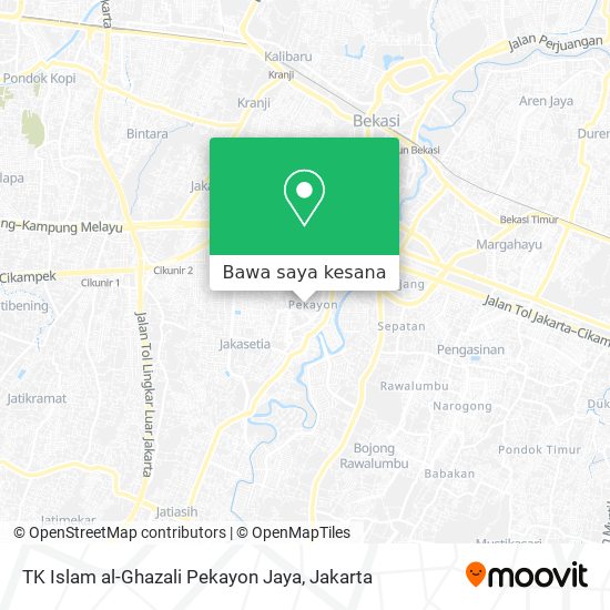 Peta TK Islam al-Ghazali Pekayon Jaya