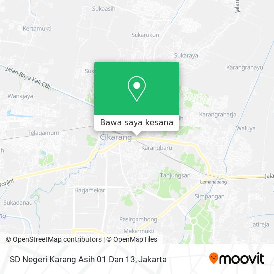 Peta SD Negeri Karang Asih 01 Dan 13