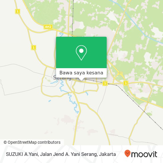 Peta SUZUKI A.Yani, Jalan Jend A. Yani Serang