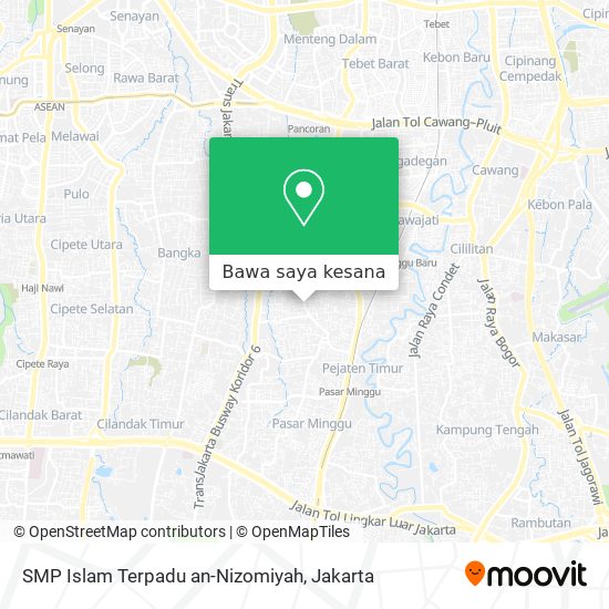Peta SMP Islam Terpadu an-Nizomiyah