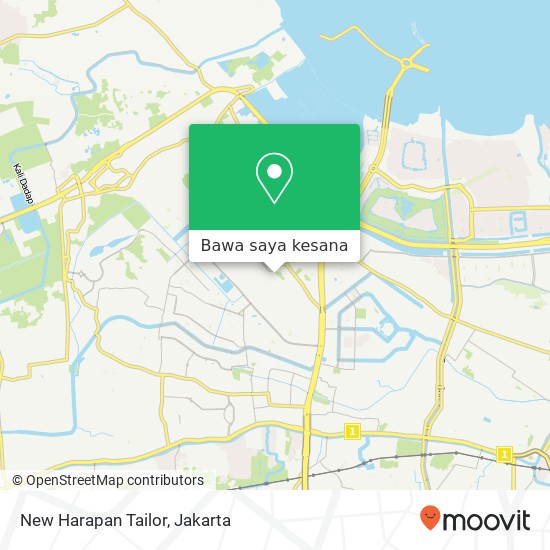 Peta New Harapan Tailor, Jalan Jaya 25 Cengkareng