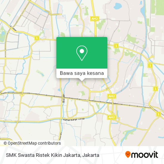 Peta SMK Swasta Ristek Kikin Jakarta