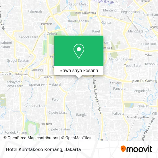 Peta Hotel Kuretakeso Kemang
