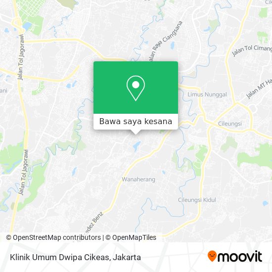 Peta Klinik Umum Dwipa Cikeas